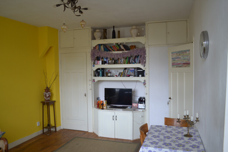 table. television in the studio